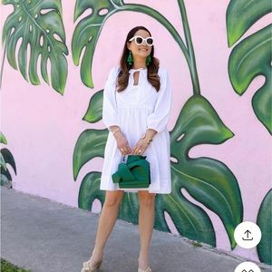 Lake Pajamas White Poplin Dress